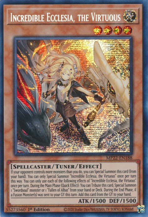 Incredible Ecclesia, the Virtuous [MP22-EN188] Prismatic Secret Rare | Exor Games Bridgewater