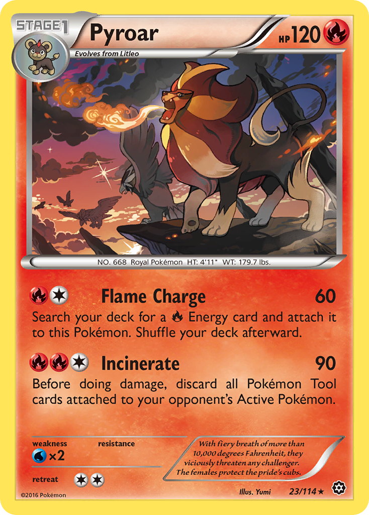 Pyroar (23/114) [XY: Steam Siege] | Exor Games Bridgewater