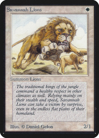 Savannah Lions [Limited Edition Alpha] | Exor Games Bridgewater