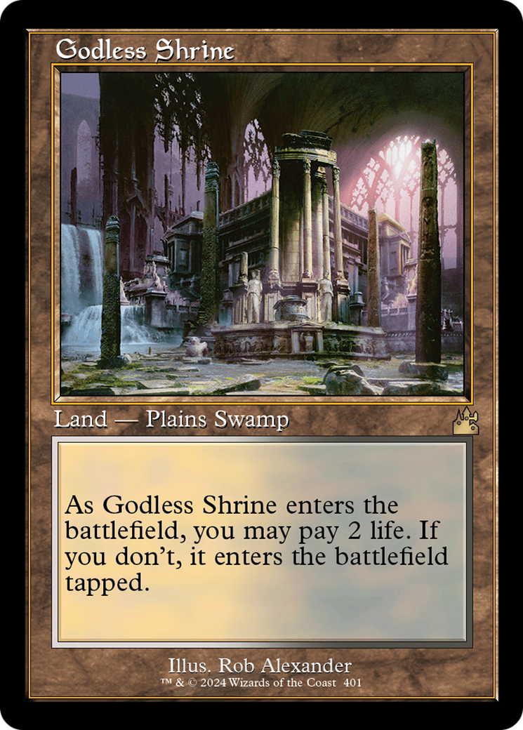 Godless Shrine (Retro) [Ravnica Remastered] | Exor Games Bridgewater