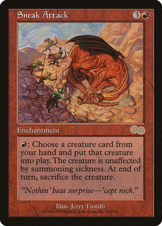 Sneak Attack [Urza's Saga] | Exor Games Bridgewater