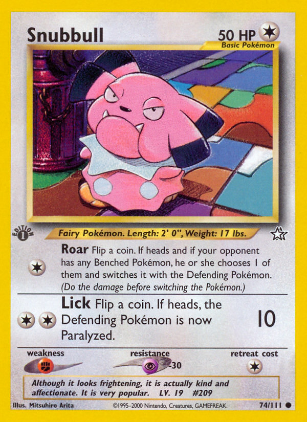 Snubbull (74/111) [Neo Genesis 1st Edition] | Exor Games Bridgewater