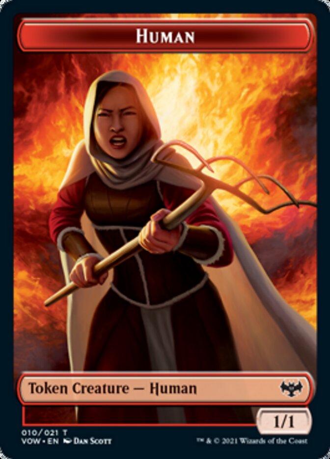 Human Token (010) [Innistrad: Crimson Vow Tokens] | Exor Games Bridgewater