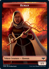 Copy // Human (010) Double-sided Token [Innistrad: Crimson Vow Tokens] | Exor Games Bridgewater