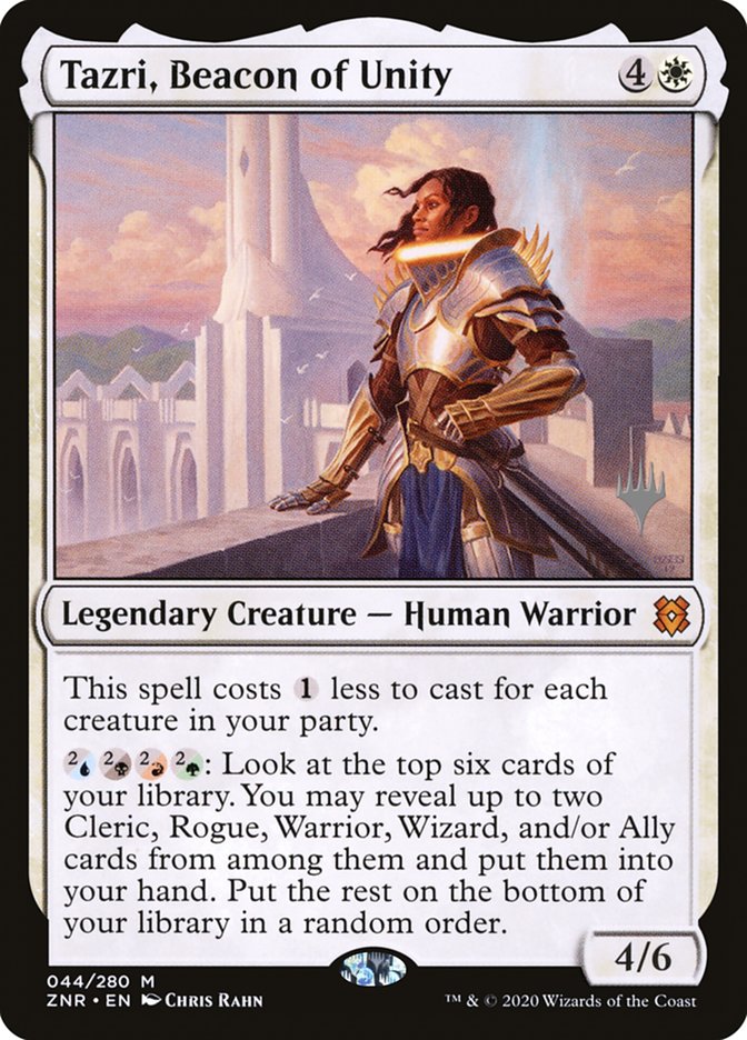 Tazri, Beacon of Unity (Promo Pack) [Zendikar Rising Promos] | Exor Games Bridgewater