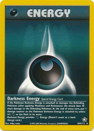 Darkness Energy (104/111) [Neo Genesis Unlimited] | Exor Games Bridgewater