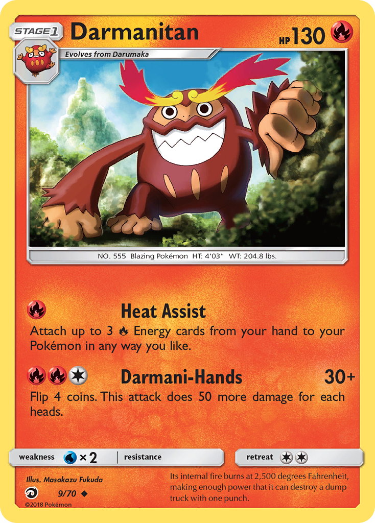 Darmanitan (9/70) [Sun & Moon: Dragon Majesty] | Exor Games Bridgewater