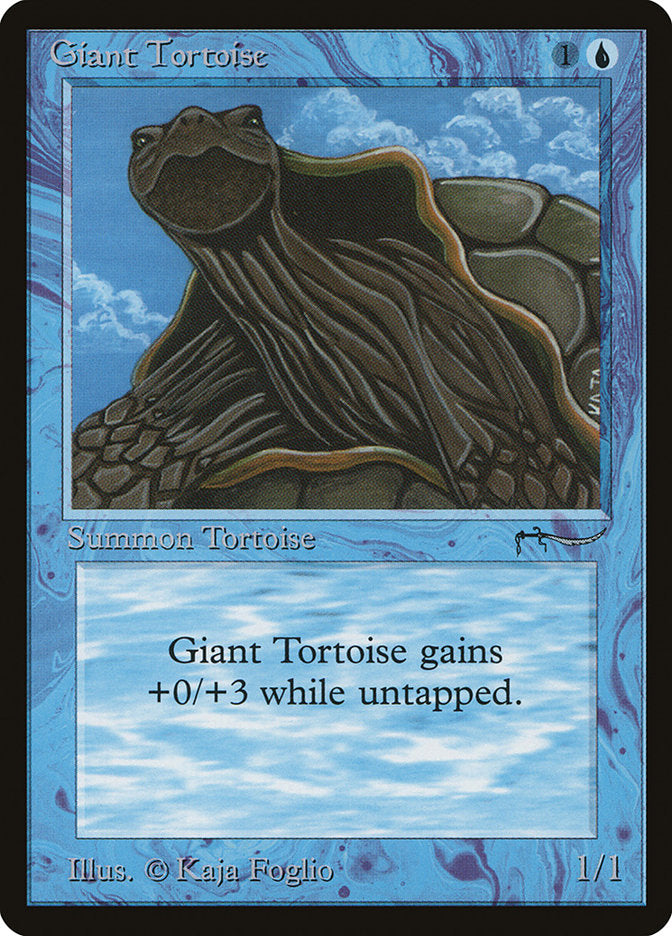 Giant Tortoise (Dark Mana Cost) [Arabian Nights] | Exor Games Bridgewater