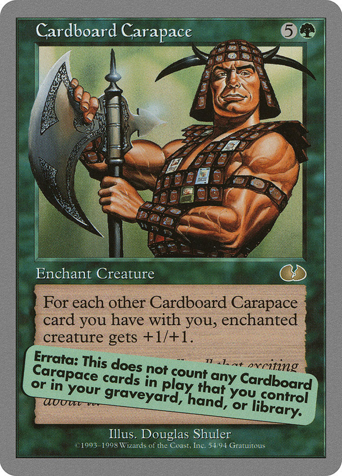 Cardboard Carapace [Unglued] | Exor Games Bridgewater