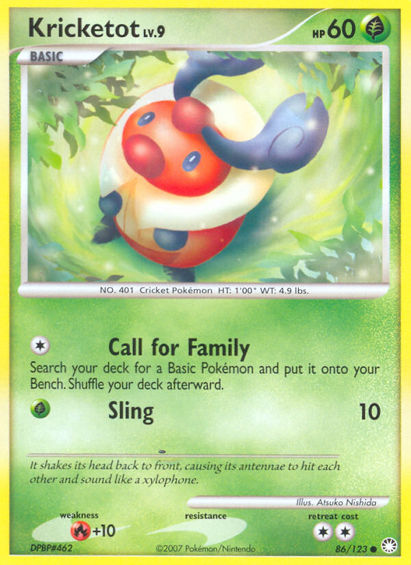 Kricketot (86/123) [Diamond & Pearl: Mysterious Treasures] | Exor Games Bridgewater