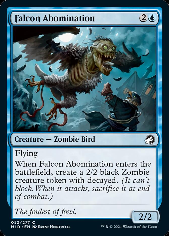 Falcon Abomination [Innistrad: Midnight Hunt] | Exor Games Bridgewater