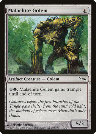 Malachite Golem [Mirrodin] | Exor Games Bridgewater