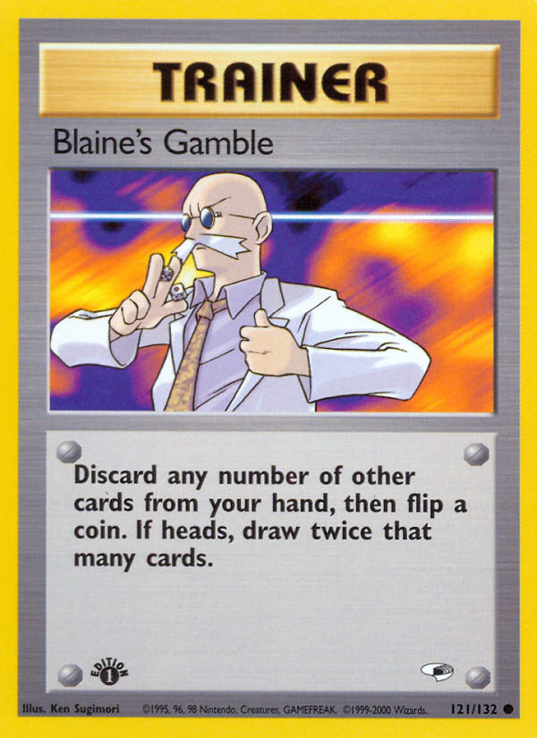 Blaine's Gamble (121/132) [Gym Heroes 1st Edition] | Exor Games Bridgewater