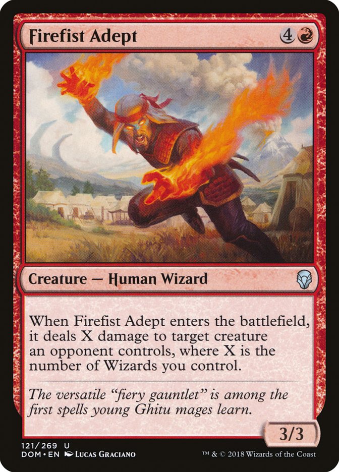 Firefist Adept [Dominaria] | Exor Games Bridgewater