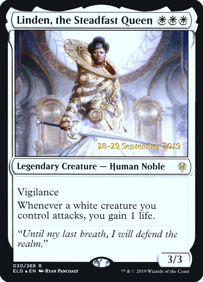 Linden, the Steadfast Queen  [Throne of Eldraine Prerelease Promos] | Exor Games Bridgewater