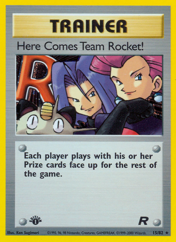 Here Comes Team Rocket! (15/82) [Team Rocket 1st Edition] | Exor Games Bridgewater