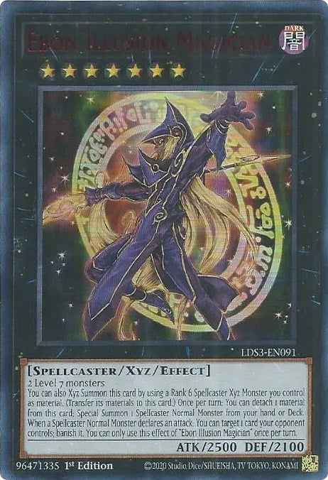 Ebon Illusion Magician (Red) [LDS3-EN091] Ultra Rare | Exor Games Bridgewater