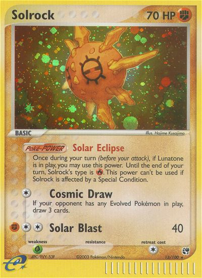 Solrock (13/100) [EX: Sandstorm] | Exor Games Bridgewater