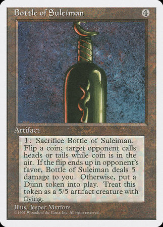 Bottle of Suleiman [Fourth Edition] | Exor Games Bridgewater