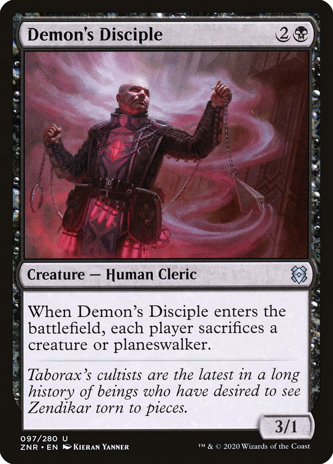 Demon's Disciple [Zendikar Rising] | Exor Games Bridgewater