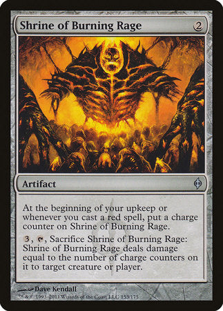 Shrine of Burning Rage [New Phyrexia] | Exor Games Bridgewater