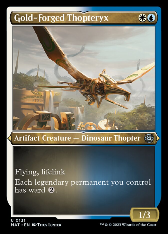 Gold-Forged Thopteryx (Foil Etched) [March of the Machine: The Aftermath] | Exor Games Bridgewater