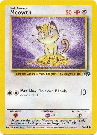 Meowth (56/64) [Jungle Unlimited] | Exor Games Bridgewater