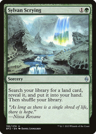 Sylvan Scrying [Battle for Zendikar] | Exor Games Bridgewater