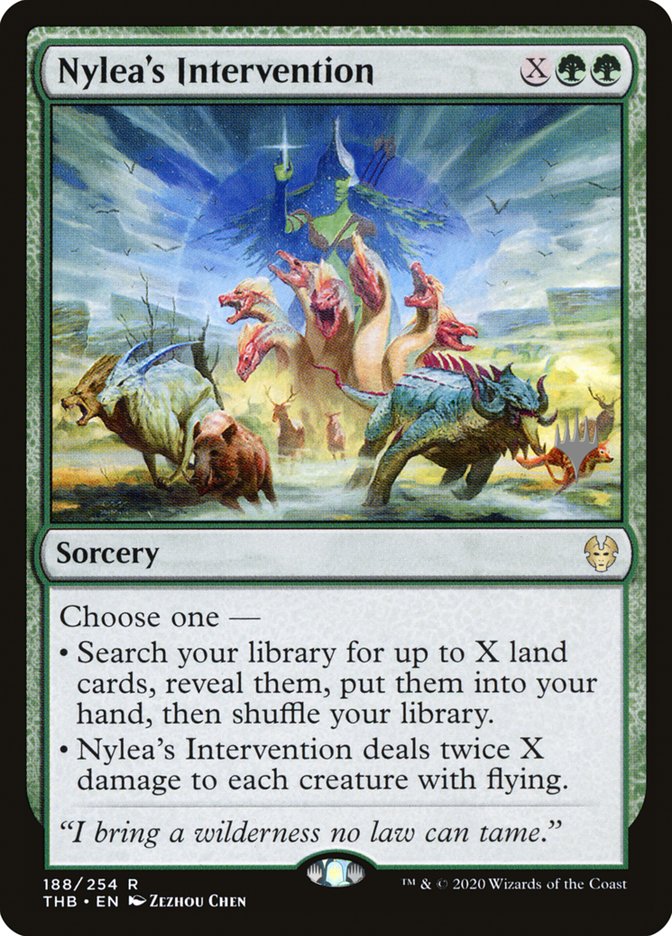 Nylea's Intervention (Promo Pack) [Theros Beyond Death Promos] | Exor Games Bridgewater