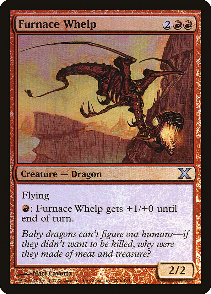 Furnace Whelp (Premium Foil) [Tenth Edition] | Exor Games Bridgewater