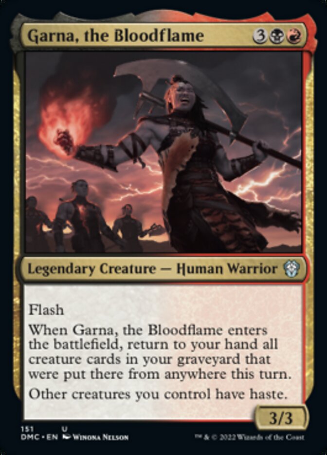 Garna, the Bloodflame [Dominaria United Commander] | Exor Games Bridgewater