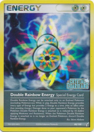 Double Rainbow Energy (88/100) (Stamped) [EX: Crystal Guardians] | Exor Games Bridgewater