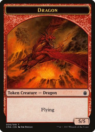 Dragon Token (006) [Commander Anthology Tokens] | Exor Games Bridgewater