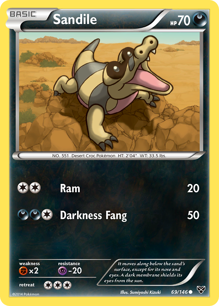 Sandile (69/146) [XY: Base Set] | Exor Games Bridgewater