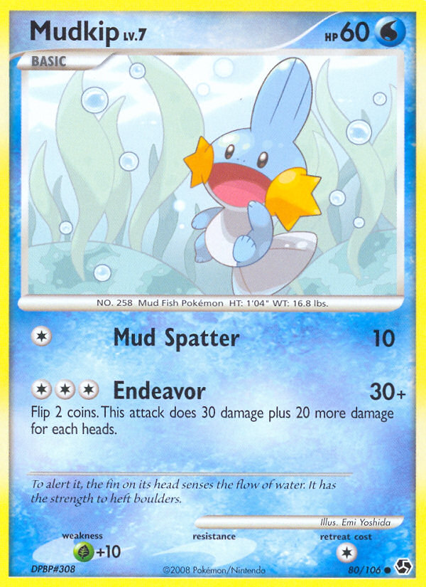 Mudkip (80/106) [Diamond & Pearl: Great Encounters] | Exor Games Bridgewater