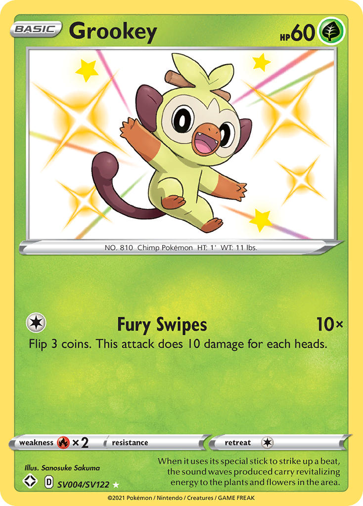 Grookey (SV004/SV122) [Sword & Shield: Shining Fates] | Exor Games Bridgewater