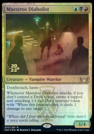 Maestros Diabolist [Streets of New Capenna Prerelease Promos] | Exor Games Bridgewater