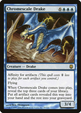 Chromescale Drake [Darksteel] | Exor Games Bridgewater