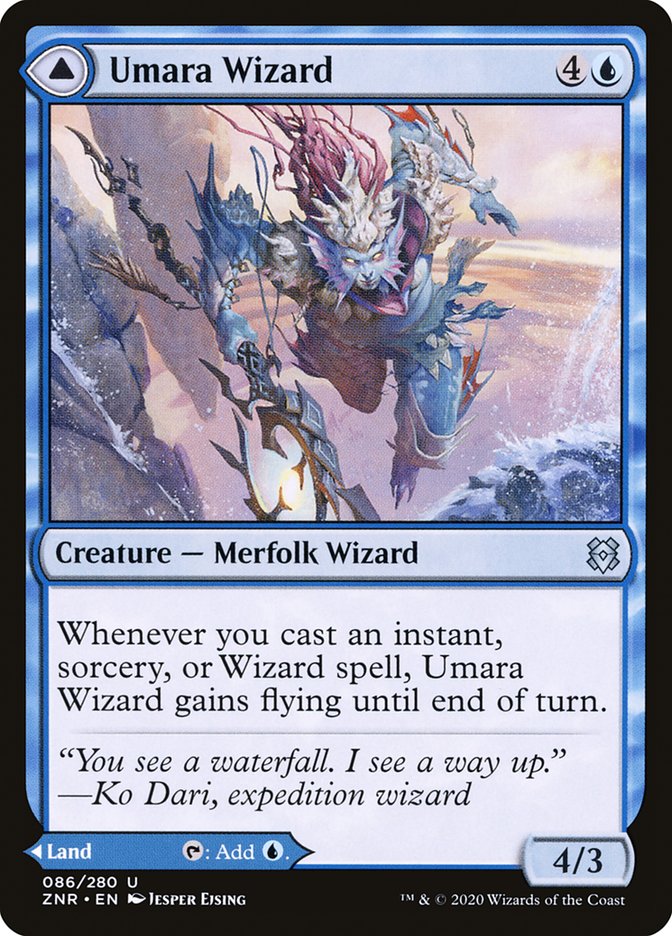 Umara Wizard // Umara Skyfalls [Zendikar Rising] | Exor Games Bridgewater