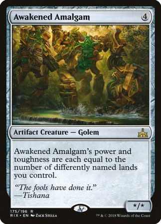 Awakened Amalgam [Rivals of Ixalan] | Exor Games Bridgewater