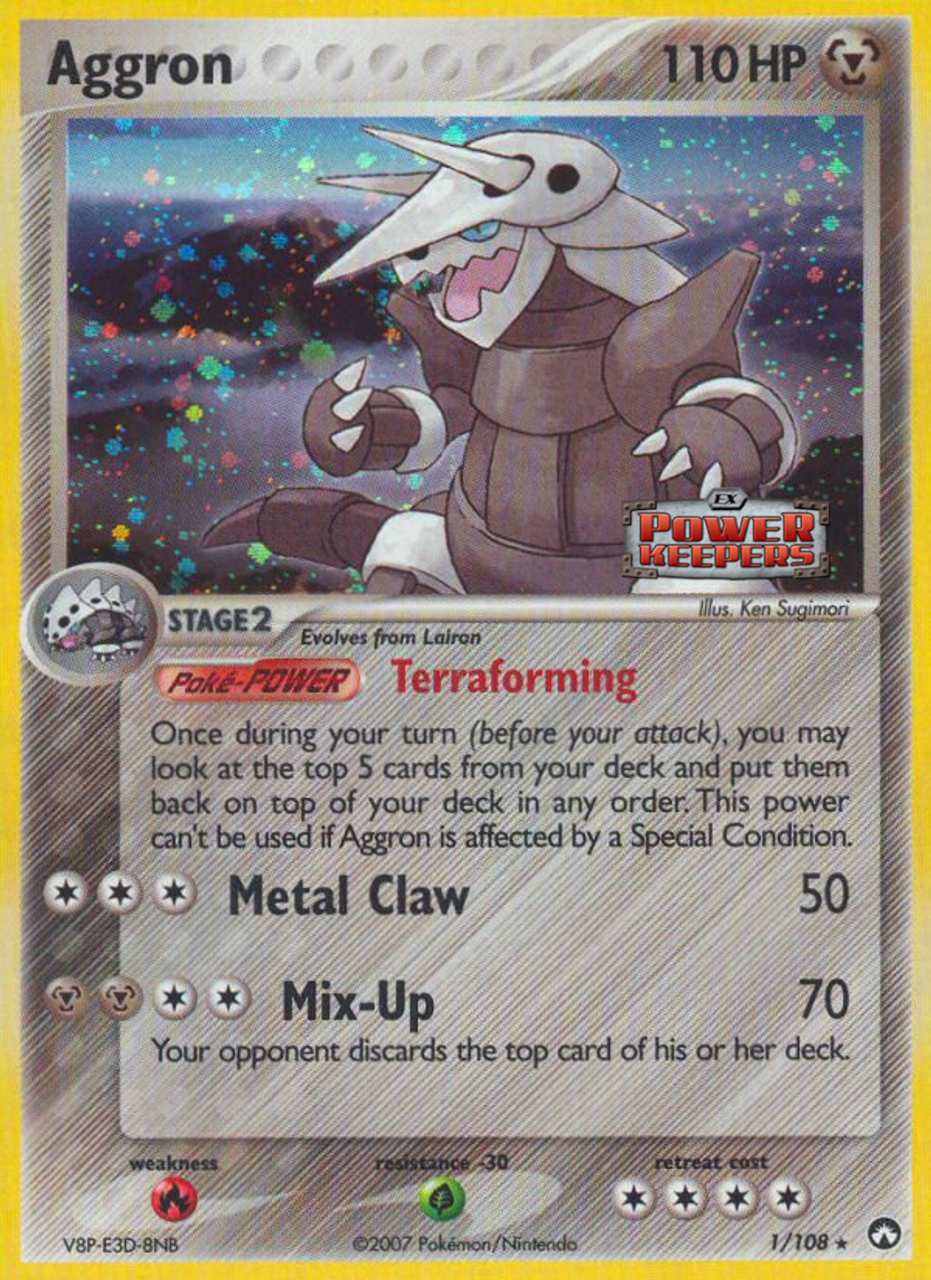 Aggron (1/108) (Stamped) [EX: Power Keepers] | Exor Games Bridgewater