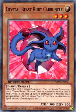 Crystal Beast Ruby Carbuncle [SGX1-ENF04] Common | Exor Games Bridgewater