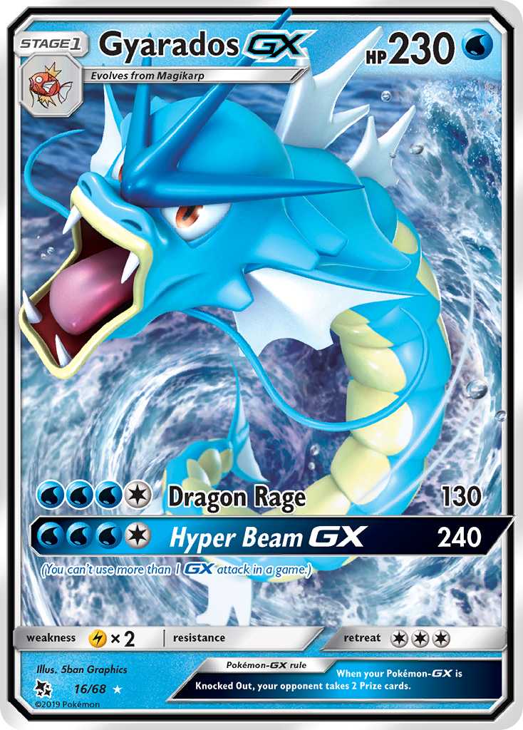 Gyarados GX (16/68) [Sun & Moon: Hidden Fates] | Exor Games Bridgewater