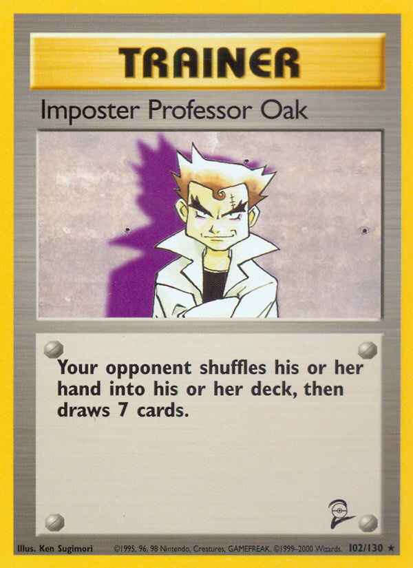 Imposter Professor Oak (102/130) [Base Set 2] | Exor Games Bridgewater