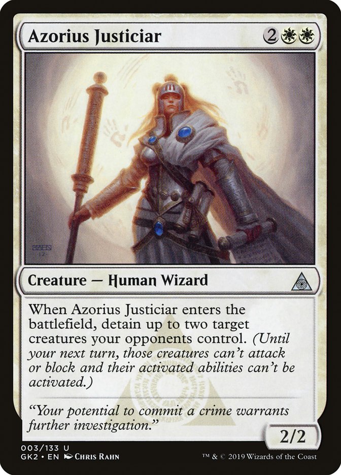 Azorius Justiciar [Ravnica Allegiance Guild Kit] | Exor Games Bridgewater