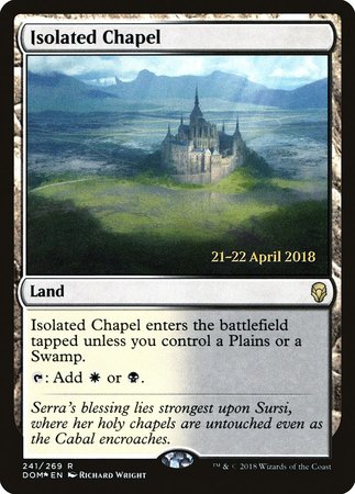 Isolated Chapel [Dominaria Promos] | Exor Games Bridgewater