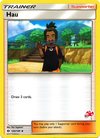 Hau (120/149) (Charizard Stamp #57) [Battle Academy 2020] | Exor Games Bridgewater