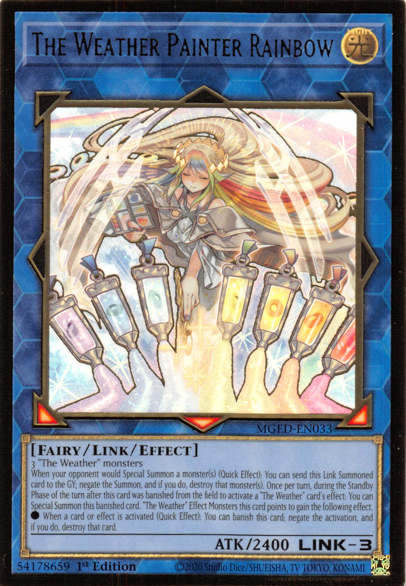 The Weather Painter Rainbow [MGED-EN033] Gold Rare | Exor Games Bridgewater