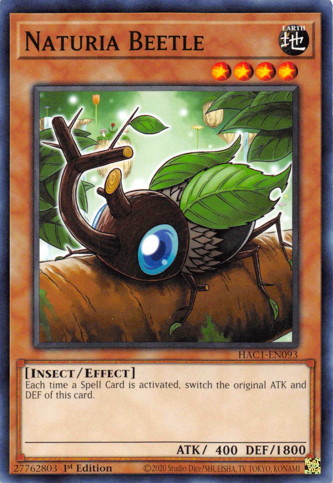 Naturia Beetle [HAC1-EN093] Common | Exor Games Bridgewater