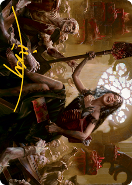 Gisa, Glorious Resurrector Art Card (Gold-Stamped Signature) [Innistrad: Midnight Hunt Art Series] | Exor Games Bridgewater